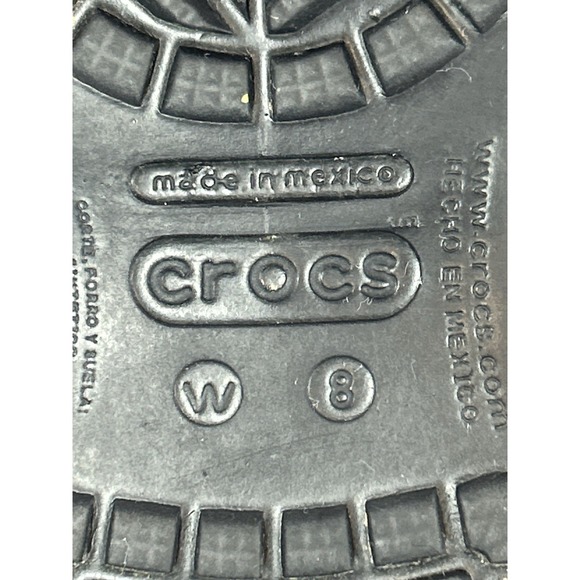 Crocs Karin Mary Jane Slingback Slip-On Comfort Shoes Black Women's Size 8W - Picture 7 of 7